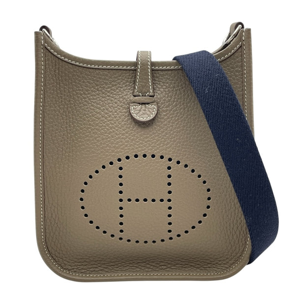 エルメス HERMES エヴリンTPM W刻印 エトゥープ シルバー金具 トリヨン レディース ショルダーバッグ