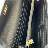 エルメス HERMES ケリーウォレット □Q刻 ブラック GD金具 アリゲーターリセ レディース 長財布