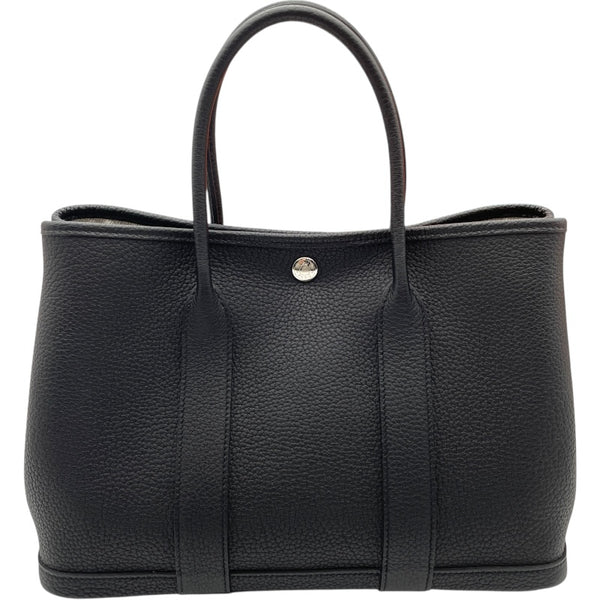 エルメス HERMES ガーデンパーティTPM D刻 ブラック SV金具 ネゴンダ レディース ハンドバッグ