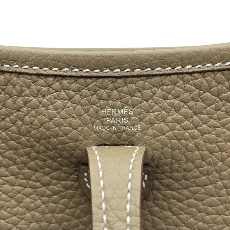 エルメス HERMES エヴリンTPM W刻 エトゥープ SV金具 トリヨン レディース ショルダーバッグ