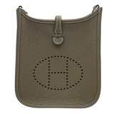 エルメス HERMES エヴリンTPM W刻 エトゥープ SV金具 トリヨン レディース ショルダーバッグ