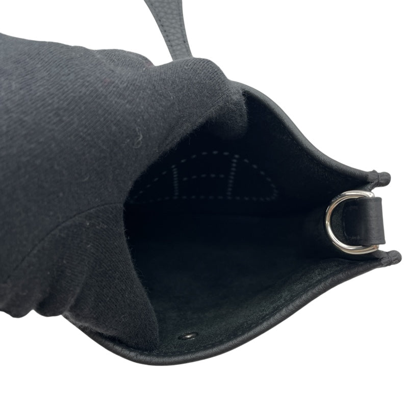 エルメス HERMES エヴリンTPM W刻 ブラック SV金具 トリヨン レディース ショルダーバッグ