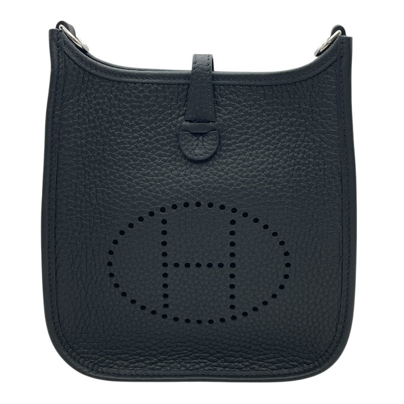 エルメス HERMES エヴリンTPM W刻 ブラック SV金具 トリヨン レディース ショルダーバッグ