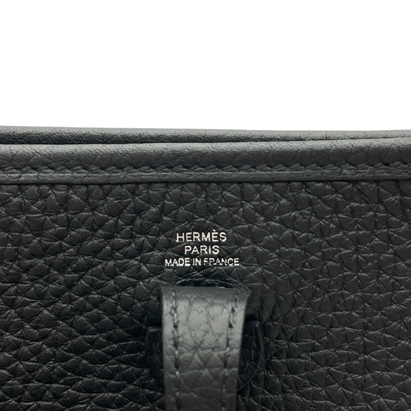 エルメス HERMES エヴリンTPM W刻 ブラック SV金具 トリヨン レディース ショルダーバッグ