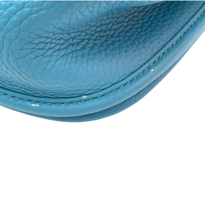 エルメス HERMES エヴリン3 PM D刻 ターコイズ GD金具 トリヨン レディース ショルダーバッグ