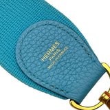 エルメス HERMES エヴリン3 PM D刻 ターコイズ GD金具 トリヨン レディース ショルダーバッグ