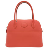 エルメス HERMES ボリード27 □R刻印 フラミンゴ シルバー金具 エプソン レディース ハンドバッグ