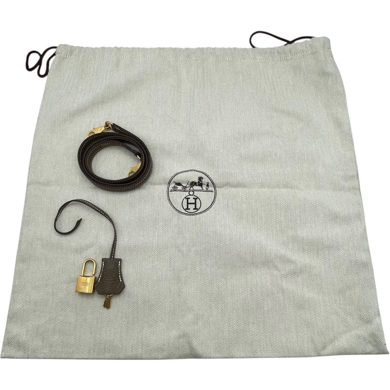 エルメス HERMES ボリード31 C刻 エトゥープ GD金具 トリヨン レディース ハンドバッグ