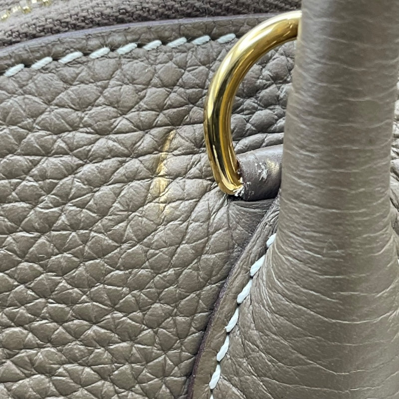エルメス HERMES ボリード31 C刻 エトゥープ GD金具 トリヨン レディース ハンドバッグ