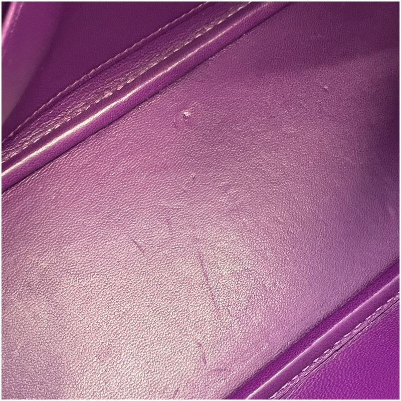 エルメス HERMES ボリード27 □M刻 シクラメン SV金具 シェーブル レディース ハンドバッグ