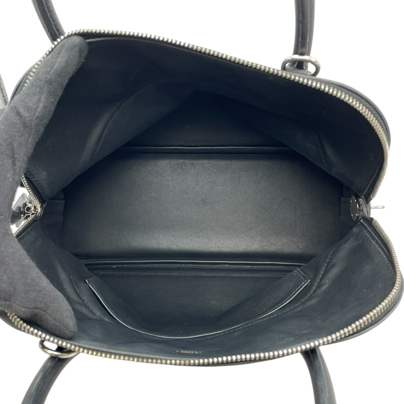 エルメス HERMES ボリード31 C刻印 ブラック シルバー金具 トリヨン レディース ハンドバッグ