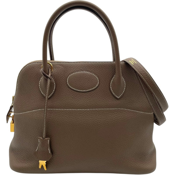 エルメス HERMES ボリード31 Y刻印 (2020年製) エトゥープ ゴールド