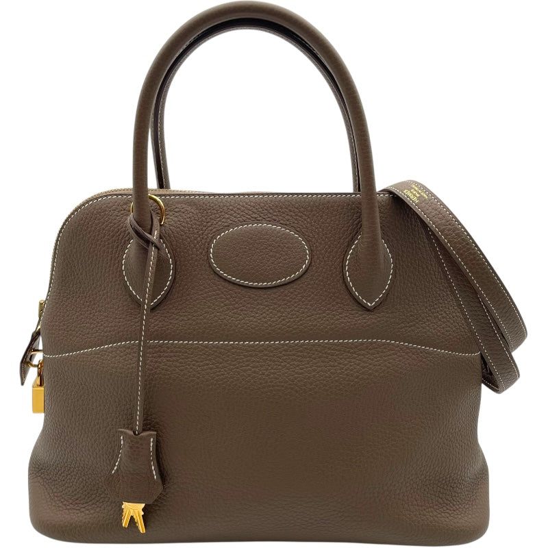 エルメス HERMES ボリード31 Y刻 エトゥープ GD金具 トリヨン レディース ハンドバッグ