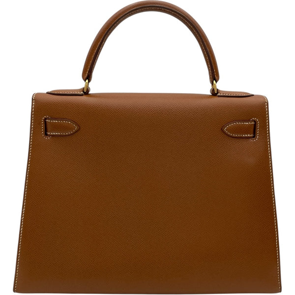 エルメス HERMES ケリー28 外縫い V刻 ゴールド GD金具 クシュベル レディース ショルダーバッグ