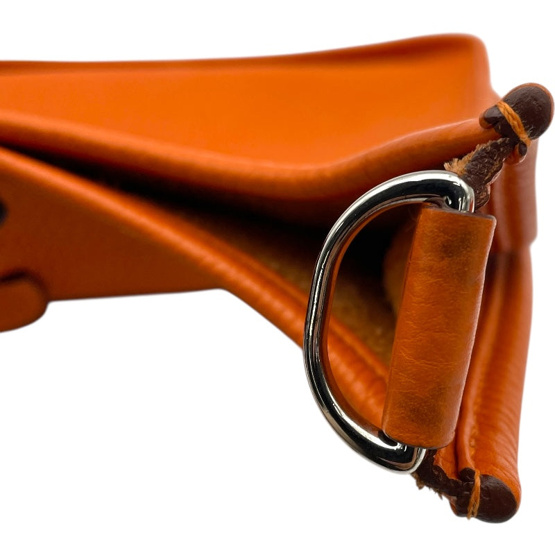 エルメス HERMES エヴリン3 PM □Q刻 オレンジ SV金具 トリヨン レディース ショルダーバッグ