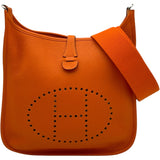 エルメス HERMES エヴリン3 PM □Q刻 オレンジ SV金具 トリヨン レディース ショルダーバッグ