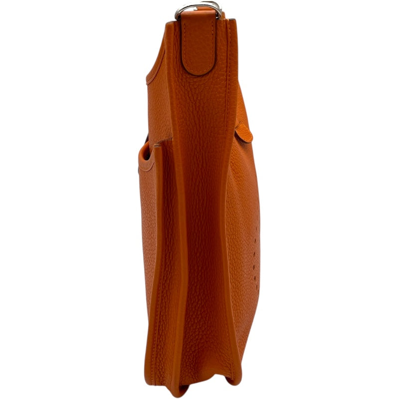 エルメス HERMES エヴリン3 PM □Q刻 オレンジ SV金具 トリヨン レディース ショルダーバッグ