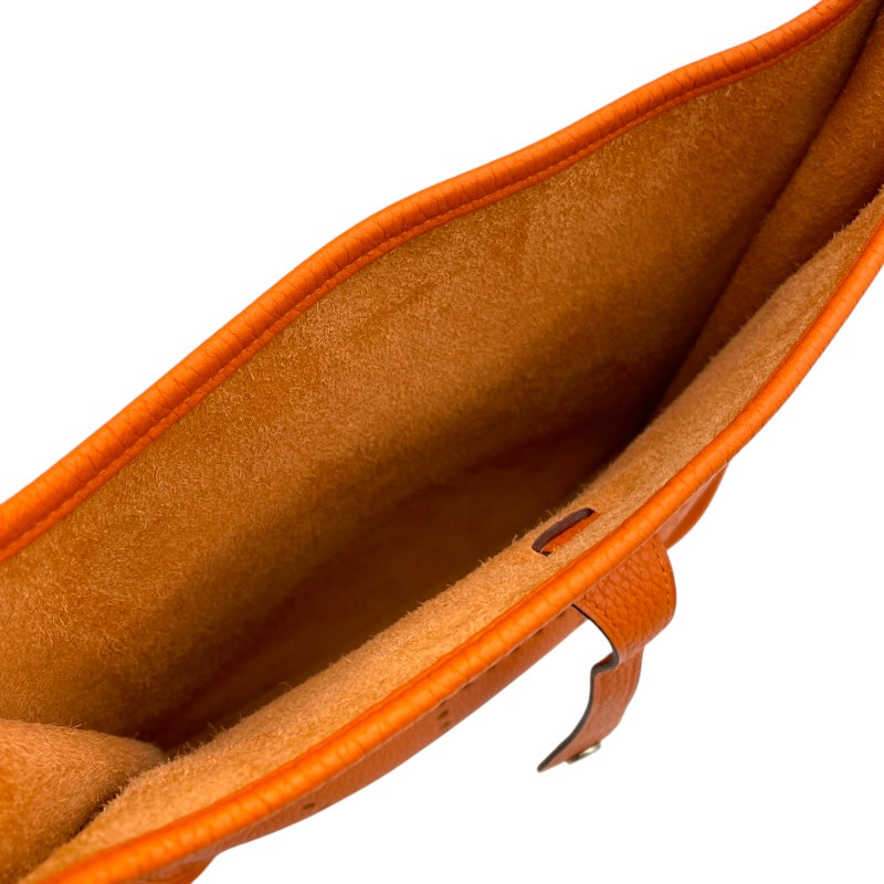 エルメス HERMES エヴリン3 PM □Q刻 オレンジ SV金具 トリヨン レディース ショルダーバッグ