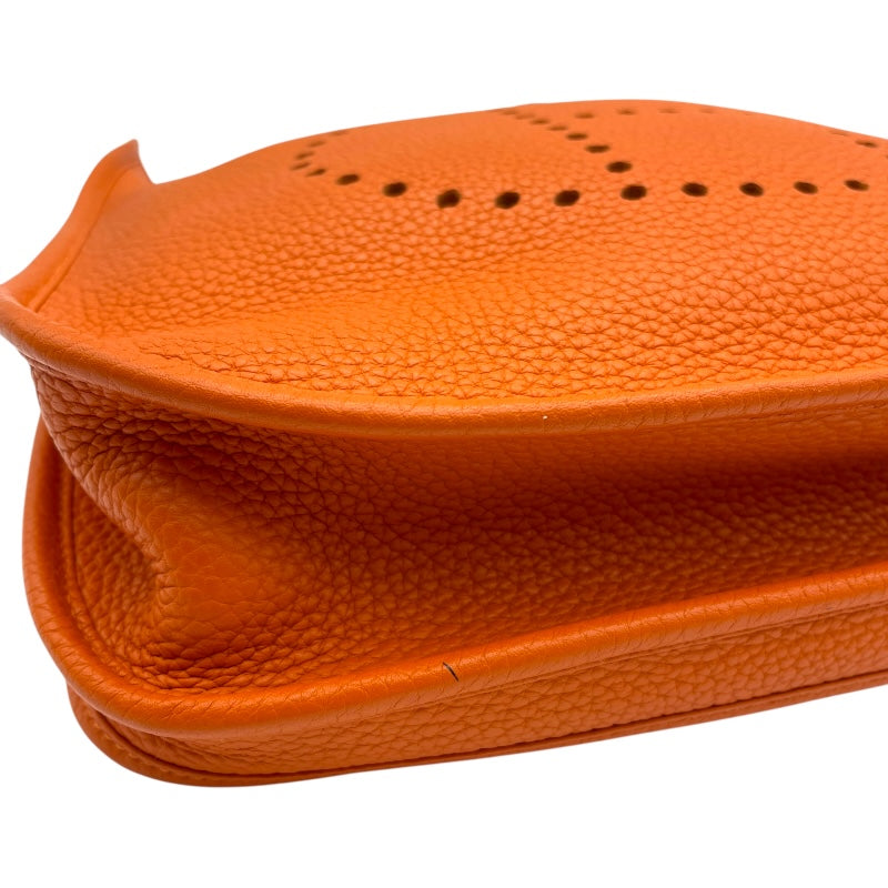 エルメス HERMES エヴリン3 PM □Q刻 オレンジ SV金具 トリヨン レディース ショルダーバッグ