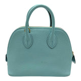 エルメス HERMES ボリードミニ □B刻 ブルーゼフィール GD金具 シェーブル レディース ショルダーバッグ