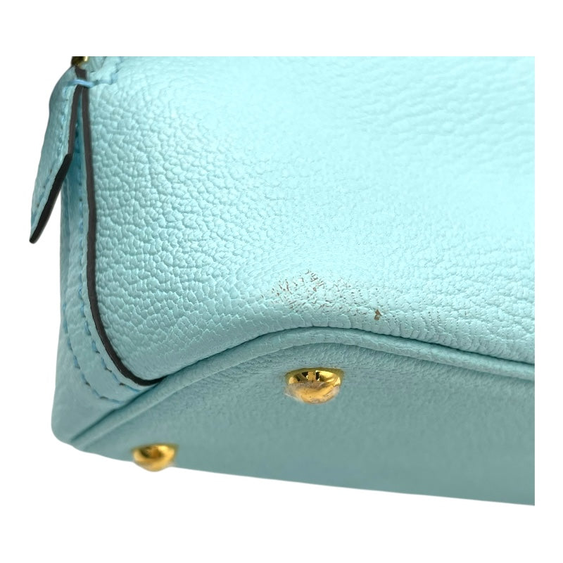 エルメス HERMES ボリードミニ □B刻 ブルーゼフィール GD金具 シェーブル レディース ショルダーバッグ