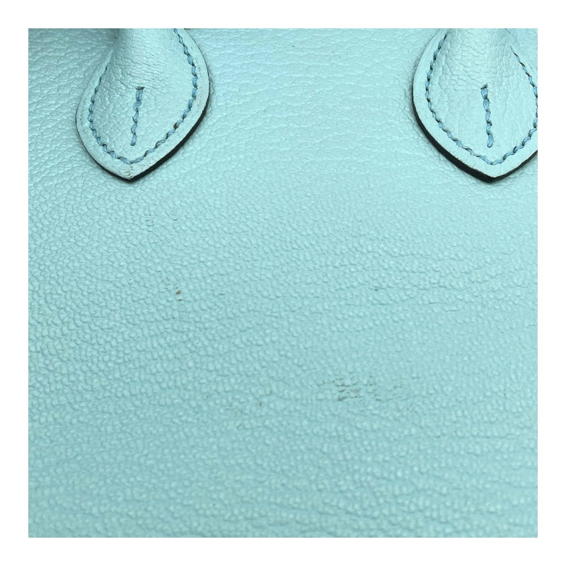 エルメス HERMES ボリードミニ □B刻 ブルーゼフィール GD金具 シェーブル レディース ショルダーバッグ