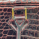 エルメス HERMES プリュム32 □G刻 ルージュアッシュ GD金具 ポロサスリセ ユニセックス ハンドバッグ