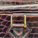 エルメス HERMES プリュム32 □G刻 ルージュアッシュ GD金具 ポロサスリセ ユニセックス ハンドバッグ