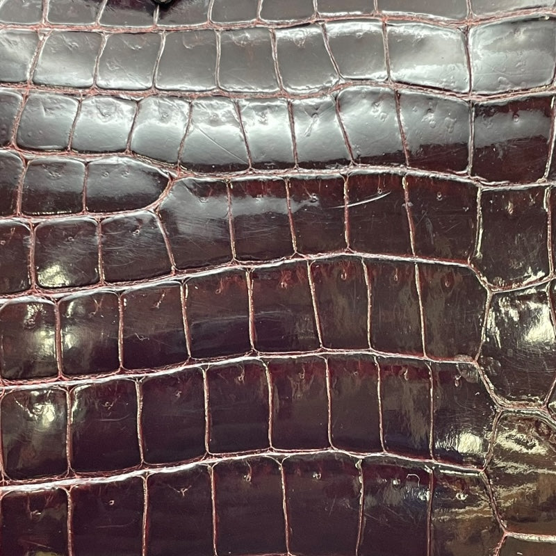 エルメス HERMES プリュム32 □G刻 ルージュアッシュ GD金具 ポロサスリセ ユニセックス ハンドバッグ