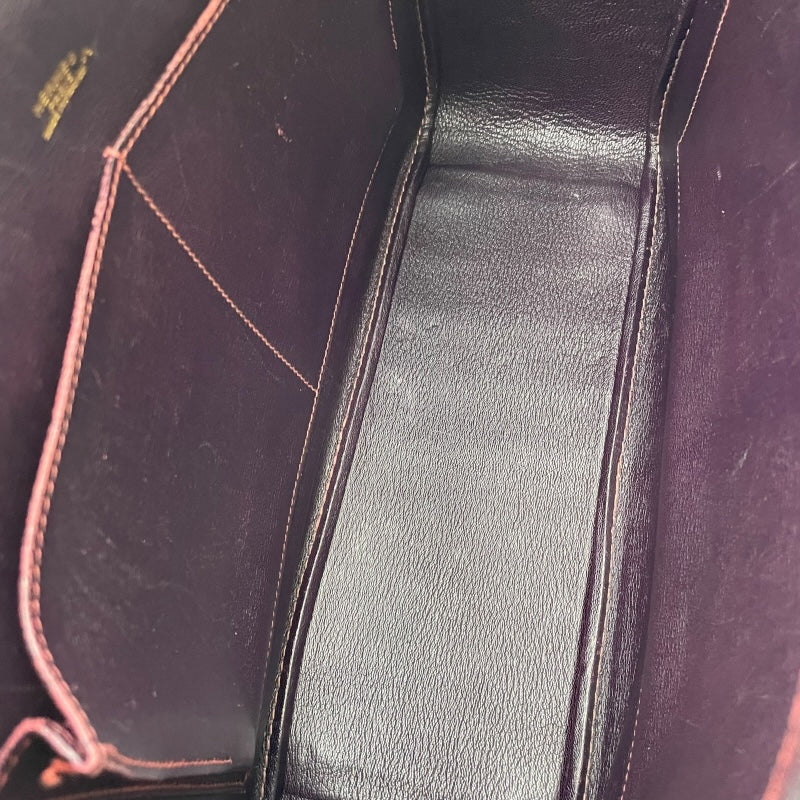 エルメス HERMES プリュム32 □G刻 ルージュアッシュ GD金具 ポロサスリセ ユニセックス ハンドバッグ