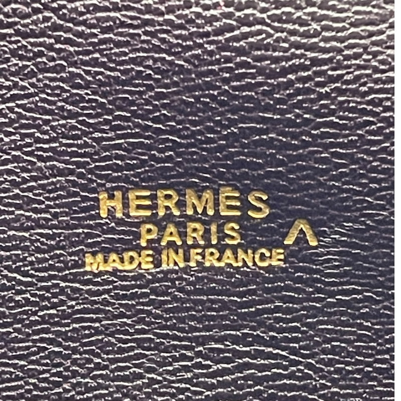 エルメス HERMES プリュム32 □G刻 ルージュアッシュ GD金具 ポロサスリセ ユニセックス ハンドバッグ