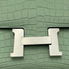 エルメス HERMES コンスタンス3 ミニ U刻 ヴェールデュー SV金具 アリゲーターマット レディース ショルダーバッグ
