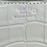 エルメス HERMES コンスタンス3 ミニ U刻 ヴェールデュー SV金具 アリゲーターマット レディース ショルダーバッグ