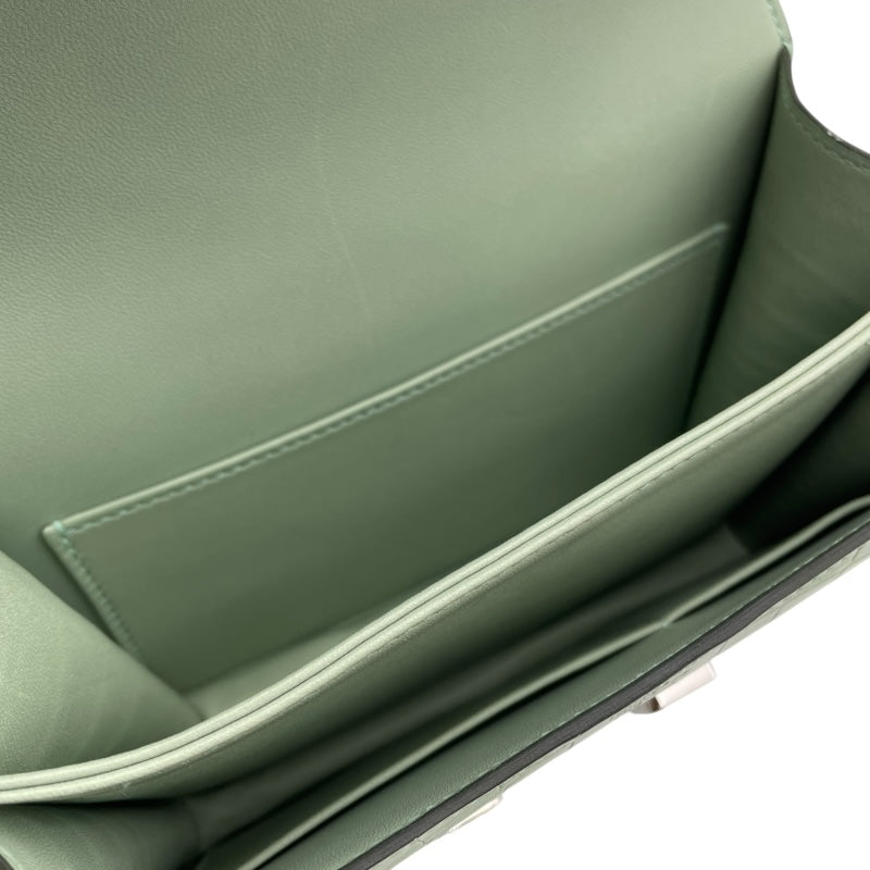 エルメス HERMES コンスタンス3 ミニ U刻 ヴェールデュー SV金具 アリゲーターマット レディース ショルダーバッグ