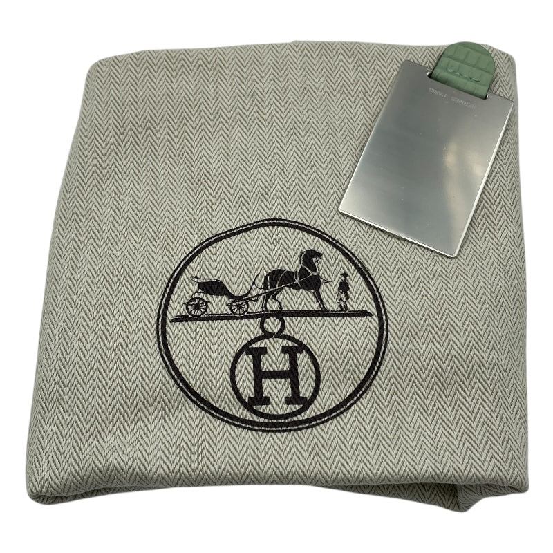 エルメス HERMES コンスタンス3 ミニ U刻 ヴェールデュー SV金具 アリゲーターマット レディース ショルダーバッグ