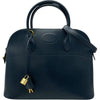 エルメス HERMES ボリード35 □D刻　(2000年製) ブルーインディゴ　ゴールド金具 クシュベル レディース ショルダーバッグ