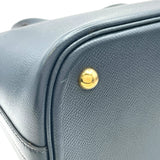 エルメス HERMES ボリード35 □D刻 ブルーインディゴ GD金具 クシュベル レディース ショルダーバッグ