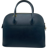 エルメス HERMES ボリード35 □D刻 ブルーインディゴ GD金具 クシュベル レディース ショルダーバッグ