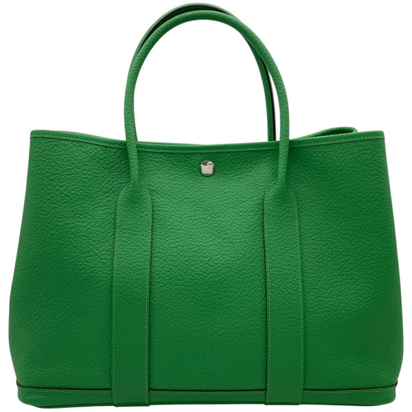 エルメス HERMES ガーデンパーティPM スティープル X刻 バンブー カドリージュ/ネゴンダ レディース ハンドバッグ