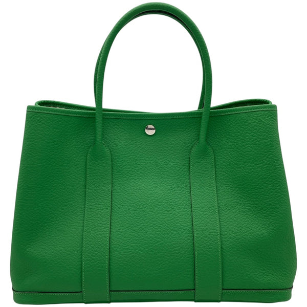 エルメス HERMES ガーデンパーティPM スティープル X刻 バンブー カドリージュ/ネゴンダ レディース ハンドバッグ