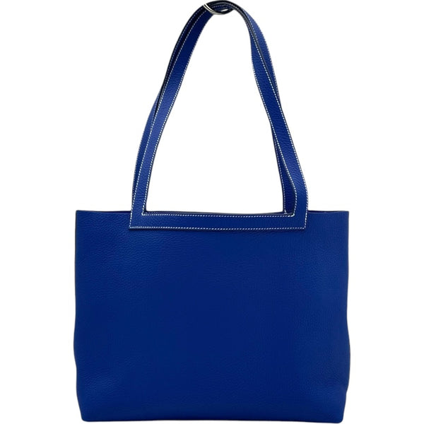 エルメス HERMES カバセリエ31　 U刻 ブルーロワイヤル トリヨン レディース トートバッグ