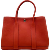 エルメス HERMES ガーデンパーティTPM　 U刻 ルージュデュセス SV金具 ネゴンダ レディース ハンドバッグ