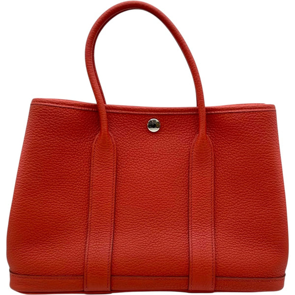 エルメス HERMES ガーデンパーティTPM　 U刻 ルージュデュセス SV金具 ネゴンダ レディース ハンドバッグ