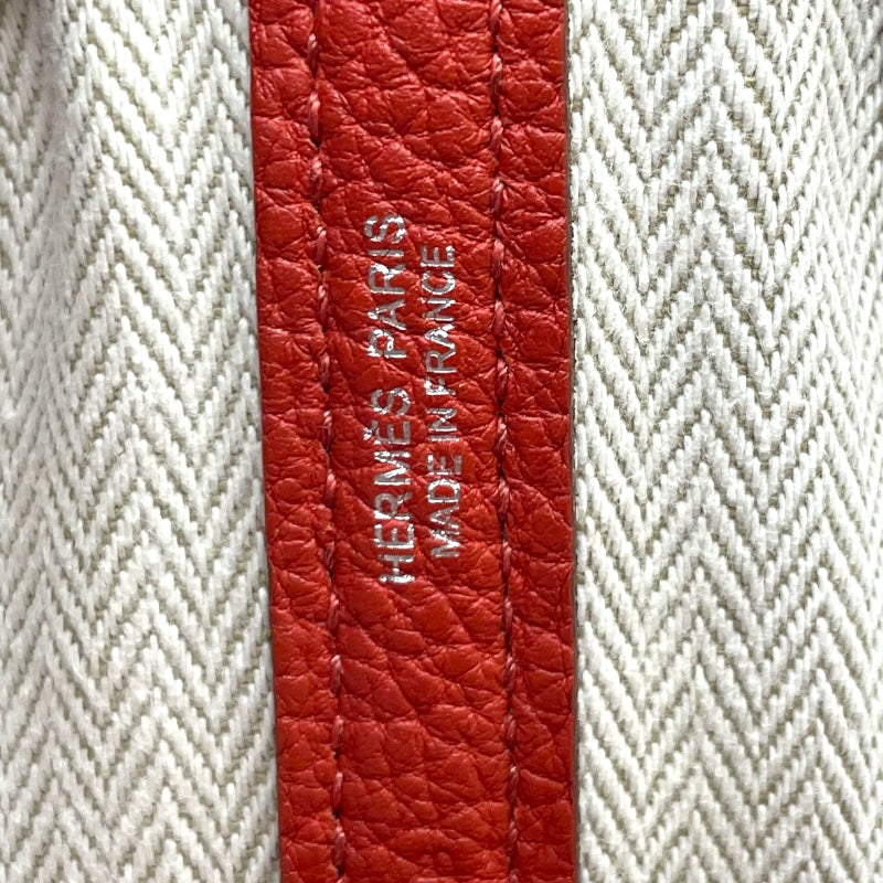 エルメス HERMES ガーデンパーティTPM　 U刻 ルージュデュセス SV金具 ネゴンダ レディース ハンドバッグ