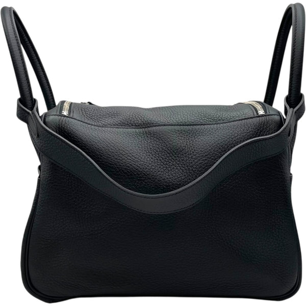 エルメス HERMES リンディ30 □Q刻 ブラック SV金具 トリヨン レディース ハンドバッグ