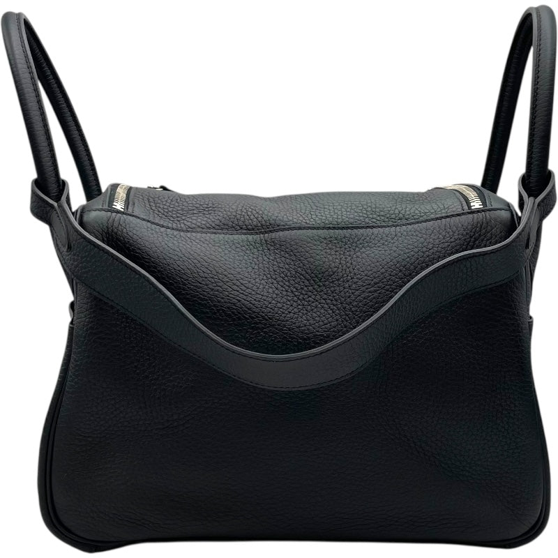 エルメス HERMES リンディ30 □Q刻 ブラック SV金具 トリヨン レディース ハンドバッグ