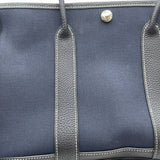 エルメス HERMES ガーデンパーティTPM □H刻 ネイビー SV金具 トワルオフィシエ レディース ハンドバッグ