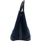 エルメス HERMES ガーデンパーティTPM □H刻 ネイビー SV金具 トワルオフィシエ レディース ハンドバッグ