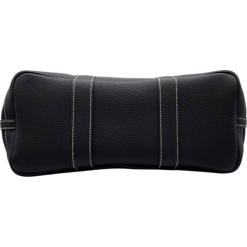 エルメス HERMES ガーデンパーティTPM □H刻 ネイビー SV金具 トワルオフィシエ レディース ハンドバッグ