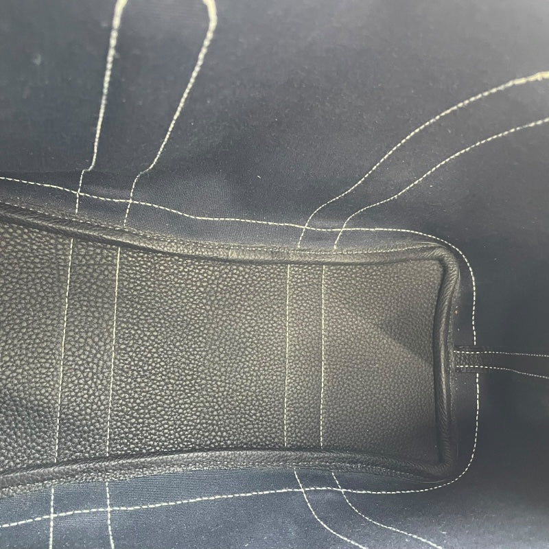 エルメス HERMES ガーデンパーティTPM □H刻 ネイビー SV金具 トワルオフィシエ レディース ハンドバッグ